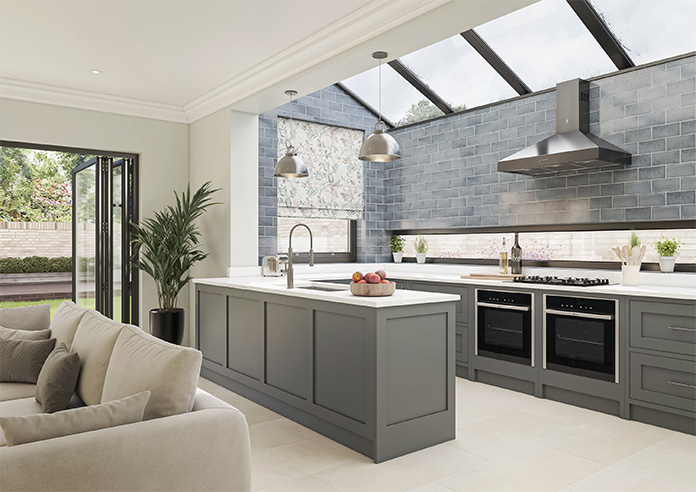 Iquitos, Dove Grey - Roman Blind - Image 6